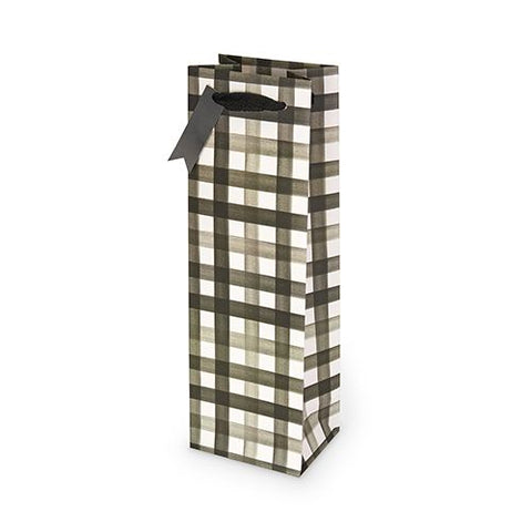 Buffalo Check - Single Bottle Wine Bag