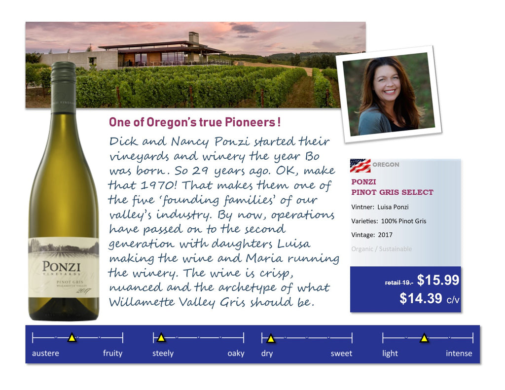 Ponzi Pinot Gris 2020 – Bo's Wine Depot - Main Image