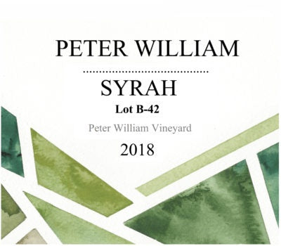 Peter William - Syrah Lot B-42 2018